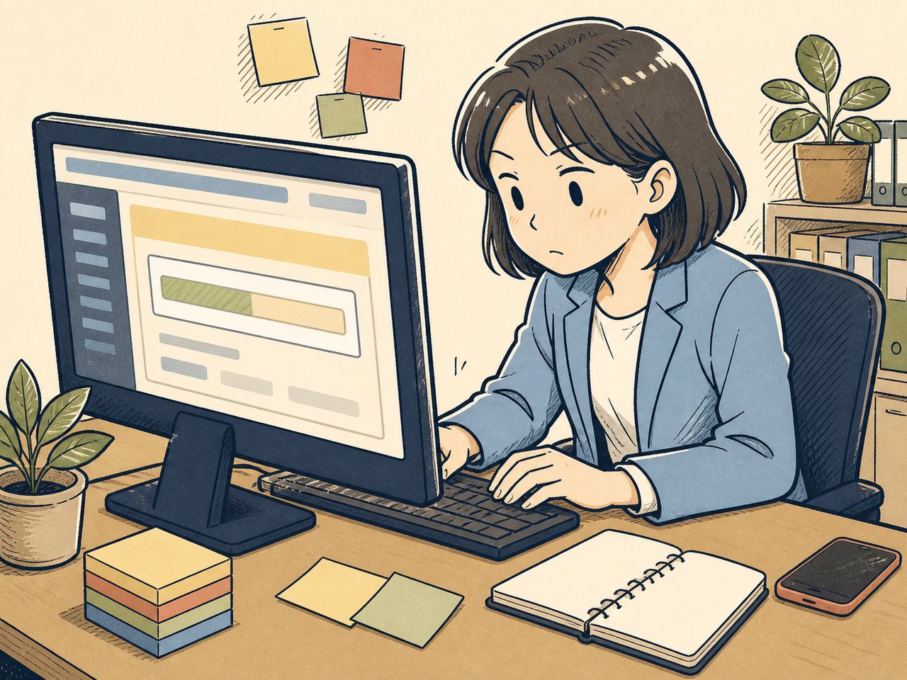 管理画面で顧客リストを設定する担当者