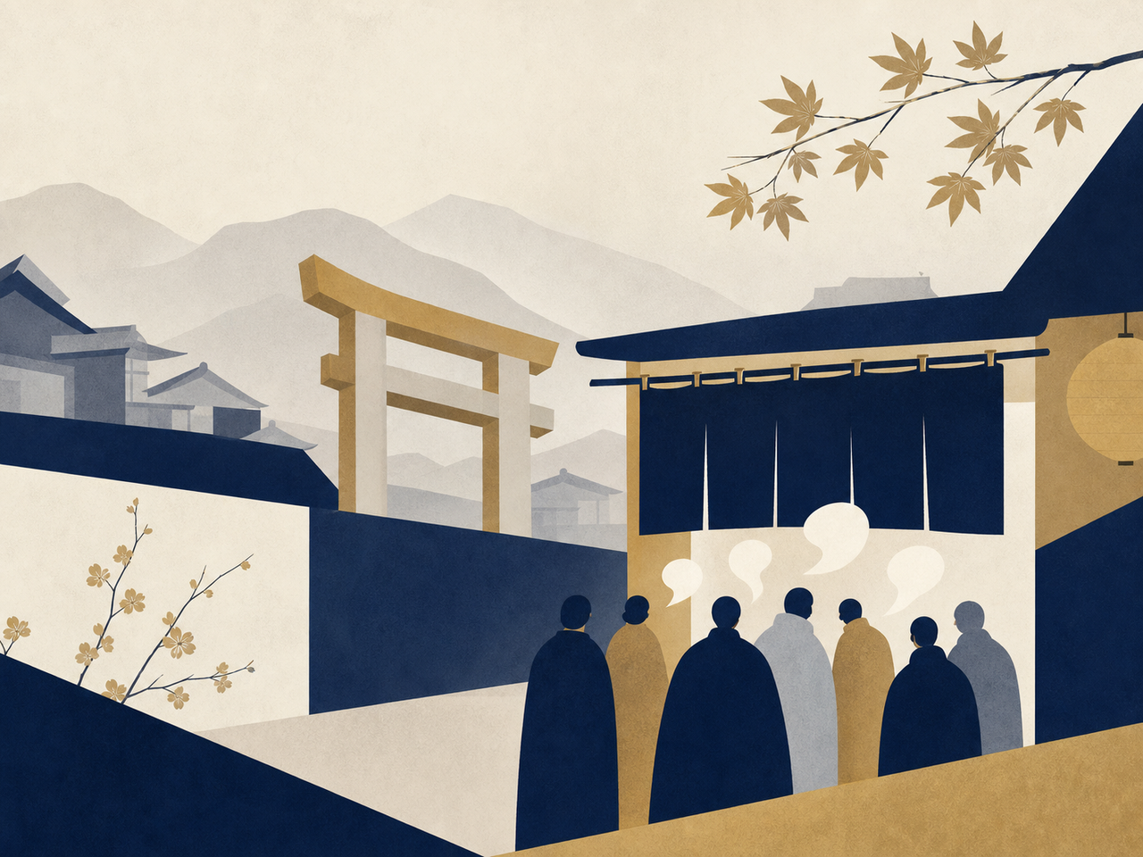 暖簾の下に学生が集う、京都の第三の居場所