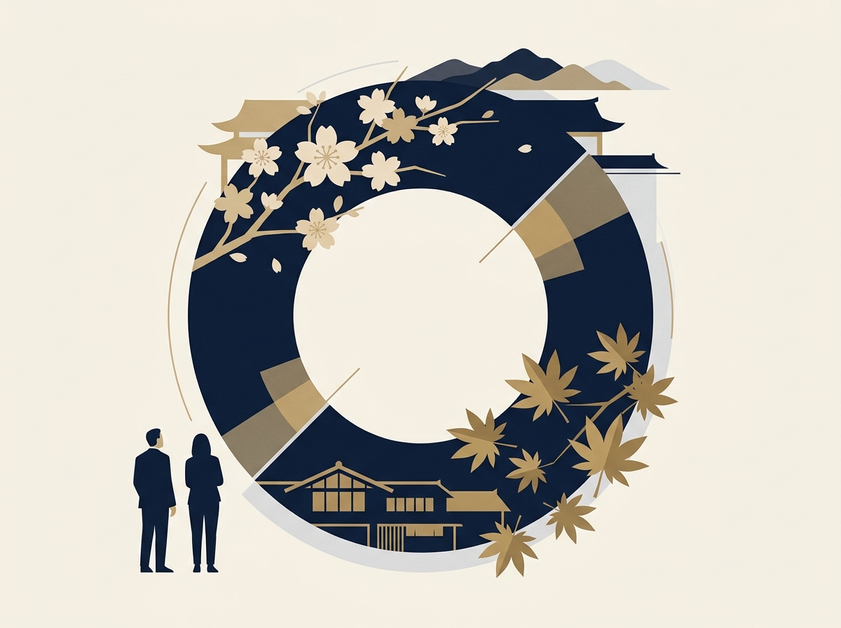 桜と紅葉が刻む、二重の波と前倒し集客の論理