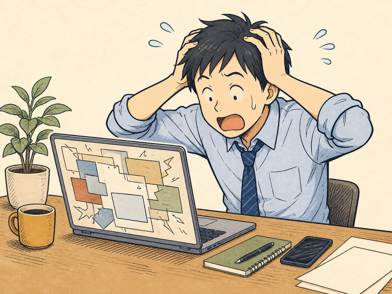 テーマを変えたら記事が崩れて青ざめる瞬間