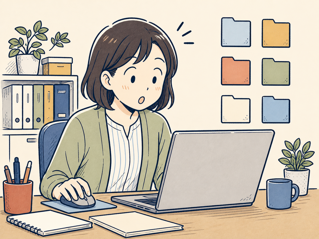 誤送信に気づいてハッとする瞬間