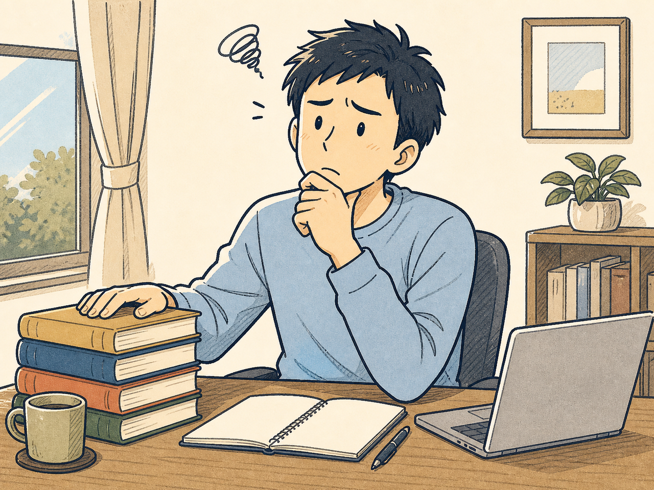 教材を終えても拭えない不安な表情